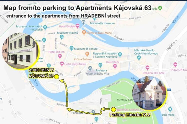 Apartments Kajovska 63 Cesky Krumlov Bagian luar foto